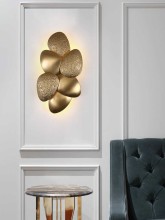 Postmodern light luxury wall lamp living room TV background wall lamp minimalist design metal hotel bedroom bed wall