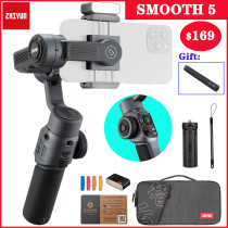 Zhiyun Smooth 5 3-Axis Smartphone Handheld Gimbal Stabilizer for iPhone 13 Pro Max 12 11 XS Samsung S20 Huawei OPPO VS Smooth 4