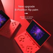 2021 Classic Childhood Nostalgia 3.0-inch Double Retro Game Console With Built-in 1000 Game Mini Handheld Flip Game Handheld