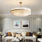 Postmodern transparent crystal villa chandelier living room bedroom dining room modern minimalist lighting lamps