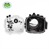 Seafrogs 40M/130FT Underwater Camera Housing For Sony A7R IV with 28-70mm Long Flat Port Wire Angle Dome Port Kit