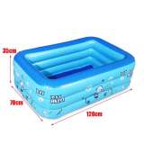 Children Inflatable Swimming Pool Baby Bathing Tub 120CM 2/3 Layers Kid Home Outdoor Large Thickened Ocean Ball Swimming Pool
