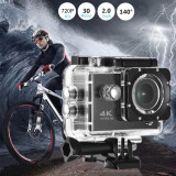 Action Camera 7-Colors Mini Sports Camera Outdoor Waterproof Camera 720P 30FPS Output 1080P 4K Video 2.0  Screen DVR Camcorder