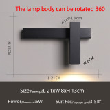 New LED Wall Lamp Home Wall Decoration Wall Lamp Bedroom Living Room Room Luxury Interior Design Lamps black Bedside Wall Lamp