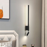 Modern bedside lamp bedroom reading wall lamp modern minimalist decorative wall lamp hotel study led rotating spotlight