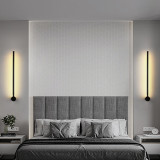Nordic bedroom bedside lamp simple modern aisle living room background wall line lighting minimalist creative long wall lamp
