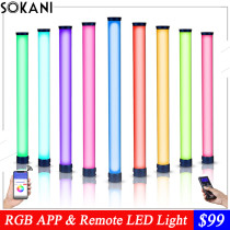 SOKANI X25 RGB LED Light Handheld Tube Stick Colorful Lamp LED Video Light APP Remote Control for Photography Video Lighting