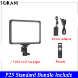 Sokani P25 Panel LED Fill Light Professional Studio Video Light For E-sports live Record Videos Video Calls Zoom Meetings Lamp