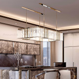 Light luxury dining room chandelier postmodern high-end dining room table decoration lamp art model room bar table lamp