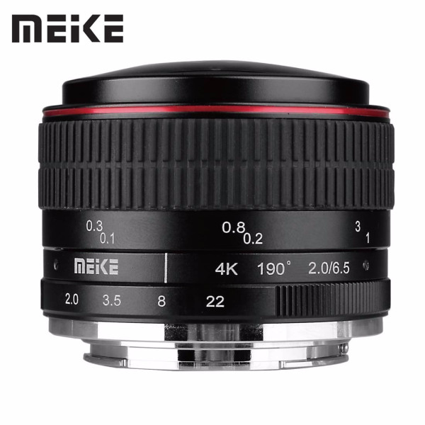 Meike 6.5mm f2.0 Manual fisheye Lens for Canon EF-M Mount /for Sony E Mount /for M4/3 Mount /Fuji X Mount Mirrorless Camera Lens