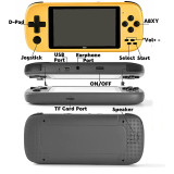 X60 Handheld Game Console 4.3 inch Retro Games Consoles Classic Video Games Rechargeable Battery Portable Style Gaming Consoles