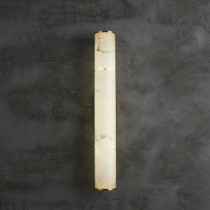 New Chinese style marble wall lamp light luxury minimalist aisle living room bedroom bedside copper long wall lamp