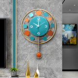 Modern minimalist wall watch round mute wall clock creative home decoration living room bedroom personality art quartz clock