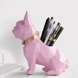 Dog Resin Figurine Pen holder desk organizer office accessories Storage desk pencil pot holder for desk pen craft gift