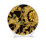Snake Maiden Medusa Gorgon Painting Plate Wall Hanging Plate Modern Fashion Decorative Standing Dish Plate Wall Home Decor