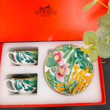 Espresso Cups with Saucers Ceramic Cup Set Gift Box for Black Tea Coffee Kitchen Party Drink Ware Home Decor Creative Gifts