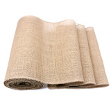 Table Runner 30cmx10m Natural Hessian Jute Burlap For Wedding Event Home Party Background Photo Props Supply Table Decoration
