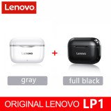 NEW Original Lenovo LP1 TWS Wireless Earphone Bluetooth 5.0 Dual Stereo Noise Reduction Bass Touch Control Long Standby 300mAH