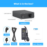 Fosi Audio V1.0 2 Channel Stereo Audio Power Amplifier TPA3116D2 Class D Mini HiFi Digital Sound Amp for Home Speakers 50W x2