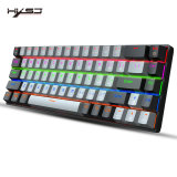 HXSJ V800 Wired Mechanical Keyboard 68 Keys RGB Gaming Keyboard with Detachable Type-C Blue Switch/Red Switch Keyboards for PC
