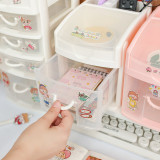 Desktop Storage Box Drawer Ins Girl Heart Student Dormitory Stationery Cosmetics Sundries Jewelry Hand Account Storage Box