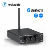Fosi Audio Bluetooth 2 Channel Sound Power Stereo Amplifier TPA3116D2 Mini HiFi Digital Amp for Speakers 50W BT10A Treble & Bass
