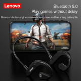 Lenovo X3 Bone Conduction Bluetooth Headphones Sport Running Headset Waterproof Wireless Earphone With Mic for Cycling Driving