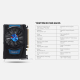 Yeston RX550-4G D5 Graphics Card Gaming Graphic Card with 4GB GDDR5 128Bit Memory 1183MHz/6000MHz DP+HDMI+DVI-D Output Ports