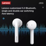 OriginLenovo LP50 TWS Bluetooth Earphone 9D Stereo Waterproof Silicone Wireless Headphones for iPhone 13 Xiaomi Earbuds with Mic