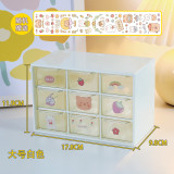 Ins Drawer Box Girl Heart Desktop Sundries Storage Cosmetic Organizer Stationery Storage Kawaii Rack Office Home Accessories