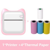 Mini Portable Thermal Printer Wireless BT Pocket Label Printer 57mm Printers 200dpi Support Photo Notes Errors Text Printing