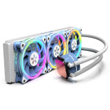Yeston Integrated Water-cooled Radiator with High-performance Water Pump 2/ 3 ARGB Fans Support ARGB Motherboard Synchronization
