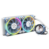Yeston Integrated Water-cooled Radiator with High-performance Water Pump 2/ 3 ARGB Fans Support ARGB Motherboard Synchronization