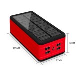 100000mAh Wireless Solar Power Bank Portable Charger Large Capacity 4USB LEDLight Outdoor Fast Charging PowerBank Xiaomi Iphone