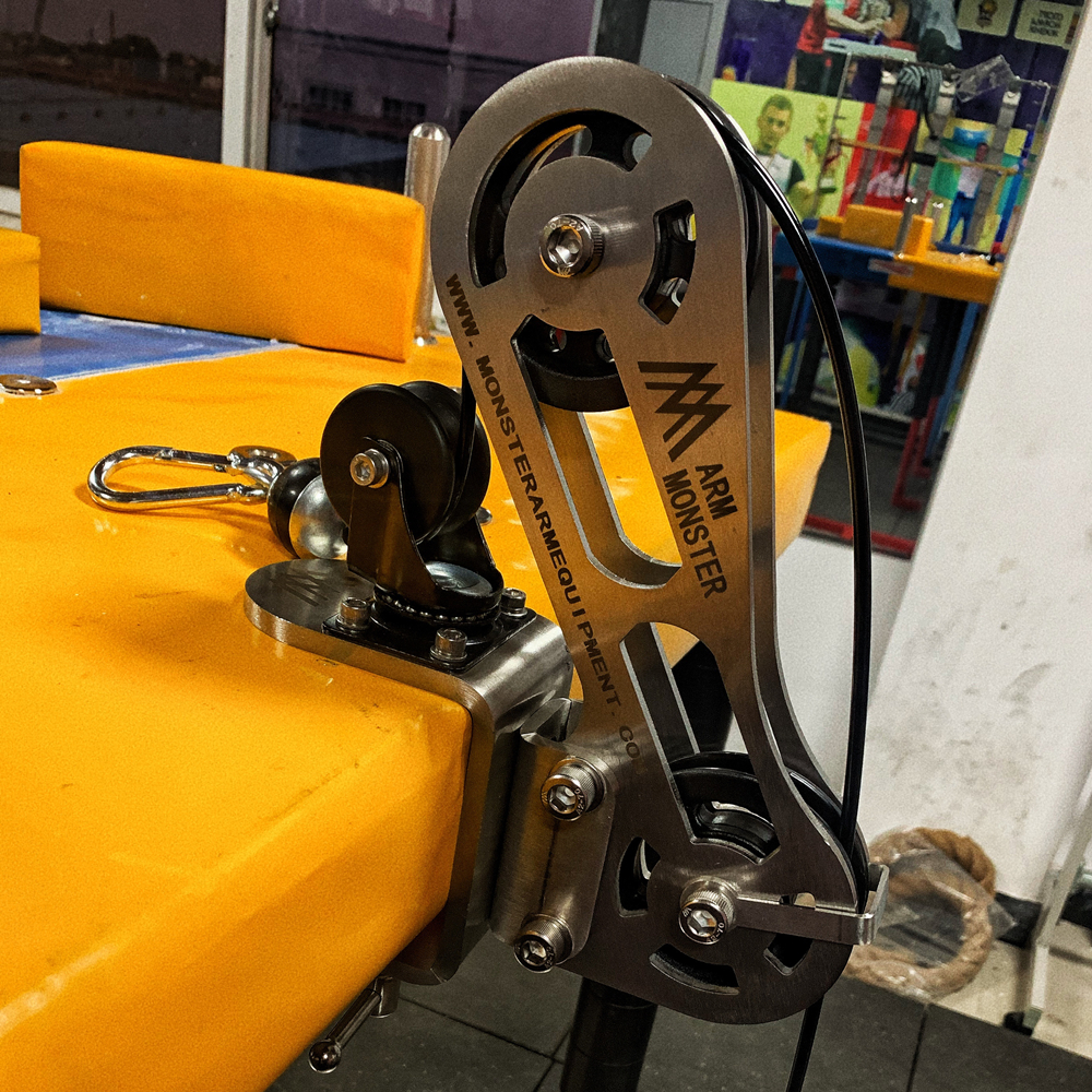 Arm Wrestling Pulley Machine Desktop Forearm Wrist Roller Trainer