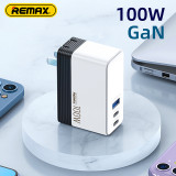 REMAX GaN Charger 100W USB Type C PD QC Fast Charger with Quick Charge 3.0 2.0 USB Phone Charger For MacBook Laptop Smartphone