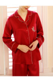 22 Momme 100% Mulberry Silk Couples Matching Pajamas Sets Traditional Chinese Totem Dragon Phoenix Classic Embroidery Lounge Set