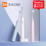 New XIAOMI MIJIA Electric Toothbrush T500 Smart Sonic Brush Ultrasonic Whitening Teeth Vibrator Wireless Oral Hygiene Cleaner