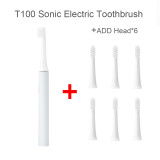 NEW XIAOMI MIJIA Sonic Electric Toothbrush T100 30 Days Battery Life IPX7 Waterproof Ultrasonic Whitening Teeth Clean Vibrator