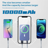 Mini 10000mAh Magnetic Wireless Power Bank 15W Fast Charger For iPhone 11 13 12 Pro Max Mobile Phone External Portable Battery
