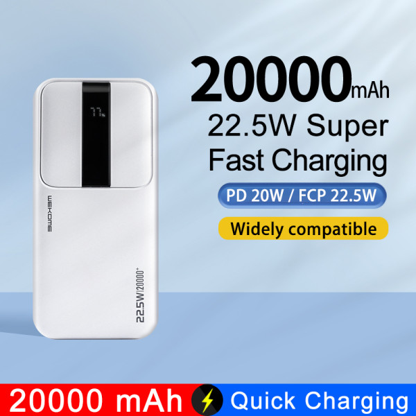 Power Bank 20000mAh Portable Charger 22.5W Quick Charging PD Portable Source Powerbank External Battery For iPhone xiaomi Huawei