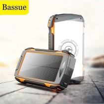 99000mAh Solar Power Bank Fast Qi Wireless Charger PD18W Powerbank for iPhone 12 Samsung S21 Xiaomi Poverbank with Camping Light