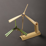 Bamboo dragonfly balance ornament suspended wooden creativity bamboo pure handicraft decoration DIY toy balance bird
