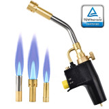 MAPP Propane Torch Brazing Soldering Barbecue Heating Torch High Intensity Trigger Start Torch Interface CGA 600 NO Gas Cyl