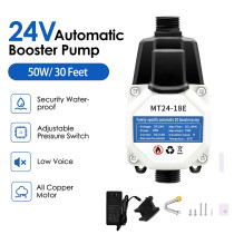 DC 24V 50W Water Pumps Auto Controller Water Pressure Booster Pumps for Home Kitchen Sink Tap Shower Water Heater Boost Pump