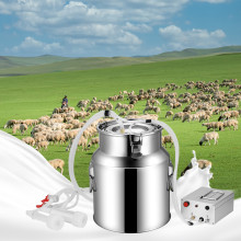 14L Electric Milker Milking Machine for Sheep Goat Adjustable Vacuum Pump Kit Food Silicone Grade Hose