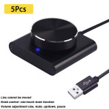 1-5Pcs USB Volume Control Lossless PC Laptop Speaker Volume Controller Knob Adjuster Digital Control With One Key Mute Function