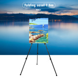 1-2Pcs 63 Inch Artist Easel Height Adjustable Aluminum Alloy Display Easel Sketch Sketching Painting Drawing Stand Carrying Bag