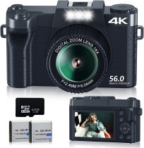 56MP Digital Photo Camera 4K Photography Camcorder Auto Focus Vlogging Video Camera For Youtube Livestream 3  Screen WIFI Webcam