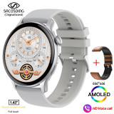 2023 New Bluetooth Call Smart Watch Men Women Custom Dials AMOLED Display Clock Fitness IP68 Waterproof Sport Smartwatch For Men